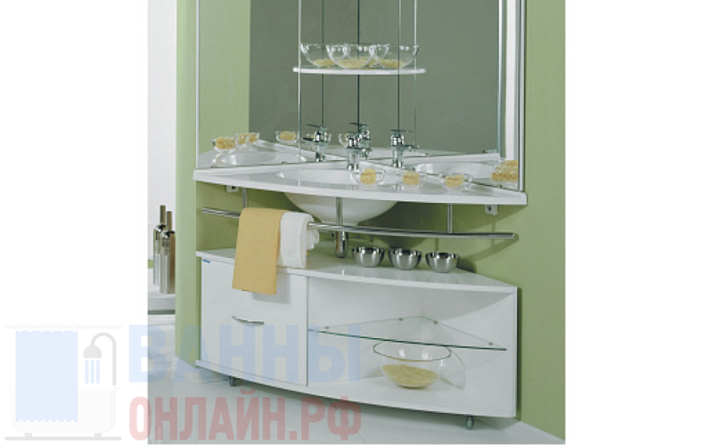 Тумба с раковиной Акватон Корнер 100 L