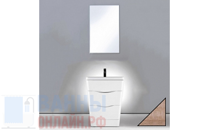 Мебель для ванной BelBagno Piramide 65 rovere bianco