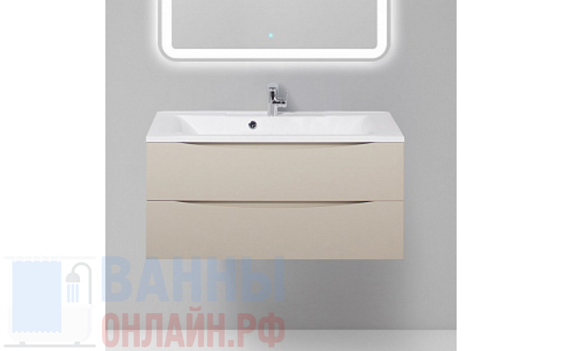 Тумба с раковиной BelBagno Marino 100 crema opaco