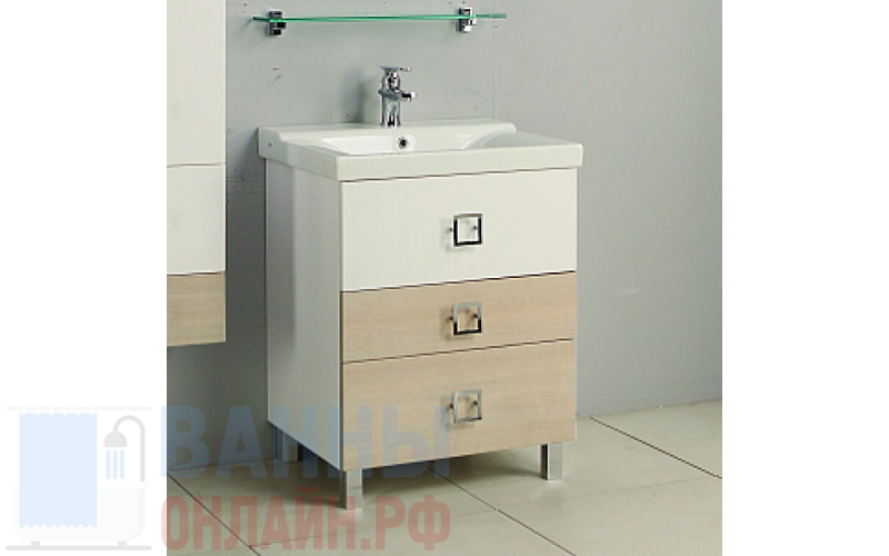 Тумба с раковиной Акватон Стамбул 65 М сосна ларедо