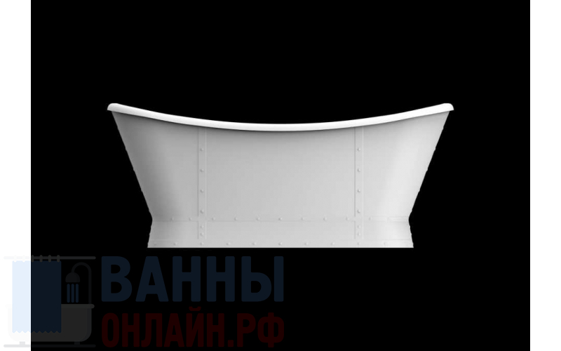 Ванна акриловая отдельностоящая,1680x780x710  BelBagno BB33-CF36 Серый матовый