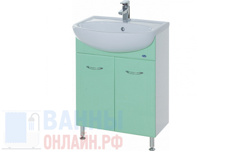 Тумба с раковиной Bellezza Уют 50 салатовая