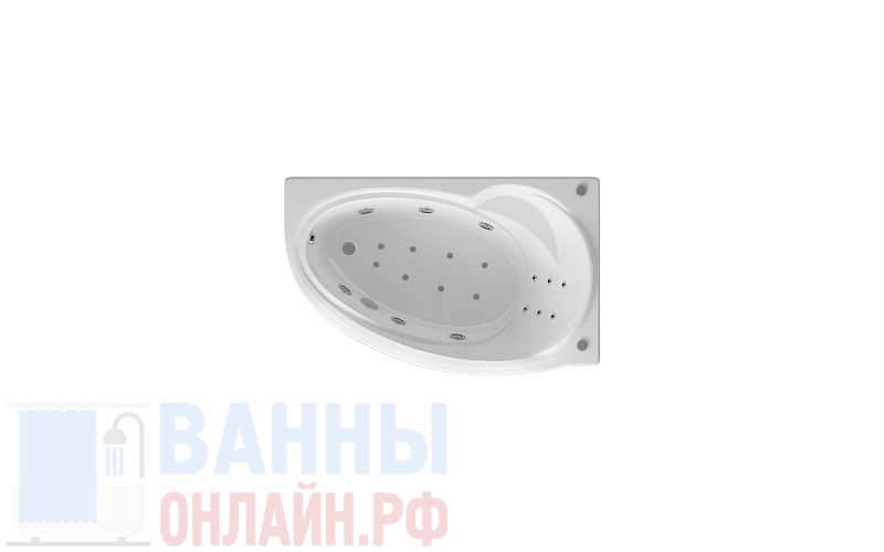 Акриловая ванна Акватек Бетта 170 R