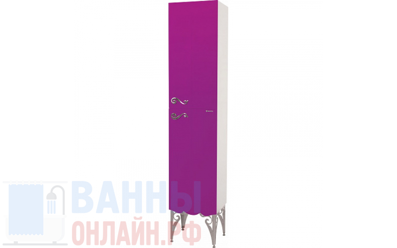 Шкаф-пенал Bellezza Эстель 40 R фиолетовый
