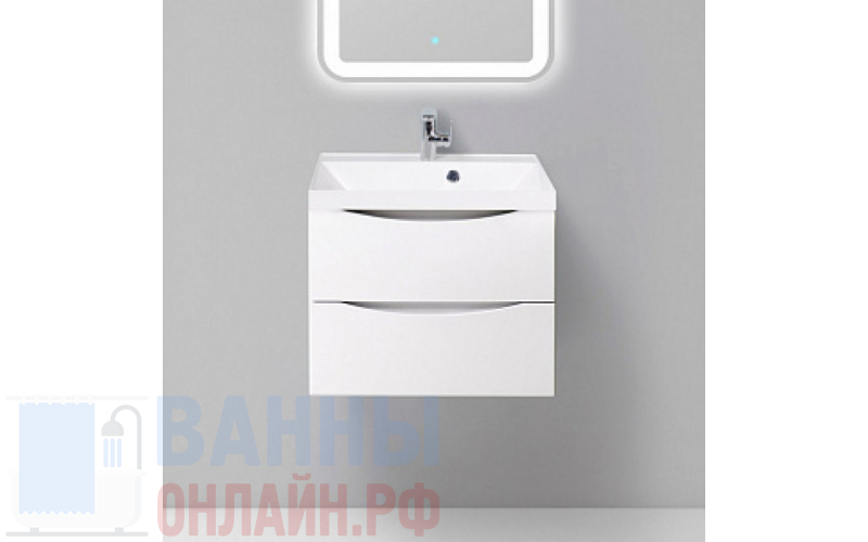 Тумба с раковиной BelBagno Marino 60 bianco lucido