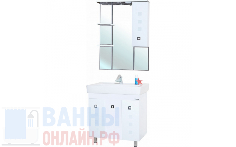 Мебель для ванной Bellezza Натали 80 белая