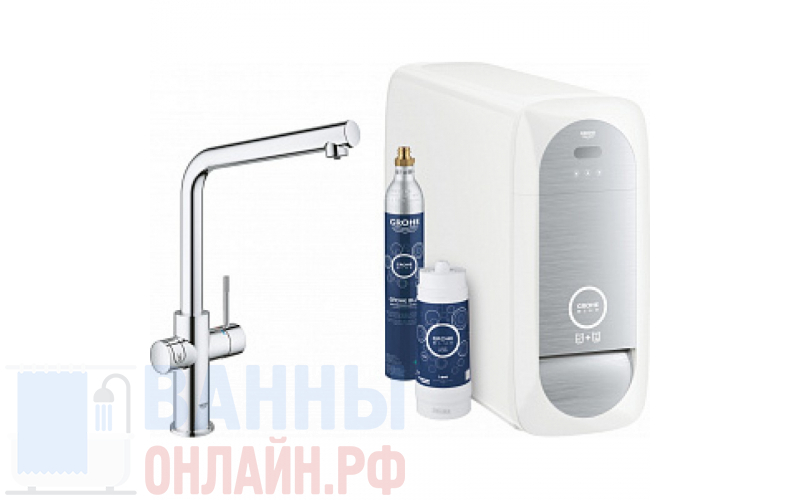 Смеситель Grohe Blue Home 31454000 для кухонной мойки с фильтром и охладителем-карбонизатором