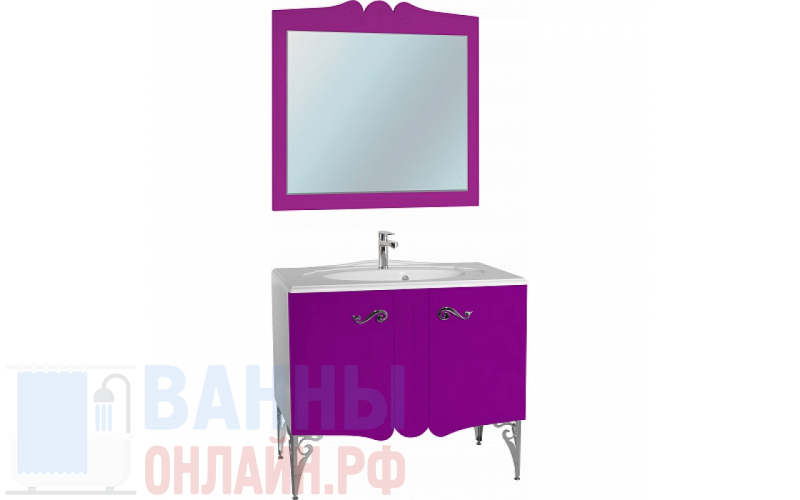 Мебель для ванной Bellezza Эстель 90 фиолетовая