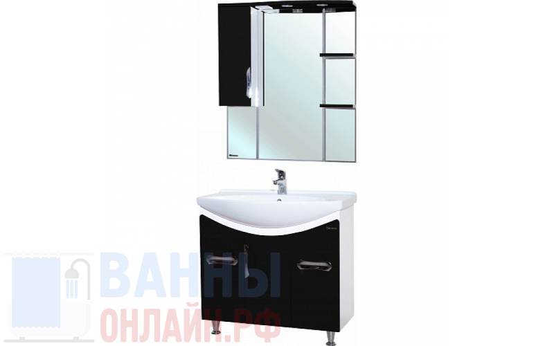 Мебель для ванной Bellezza Лагуна 85 черная