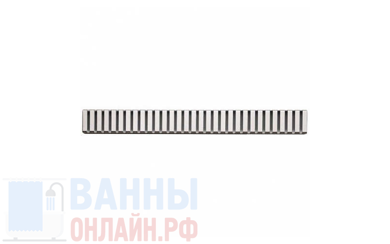 Решетка Alcaplast LINE-300L (Нержавеющая сталь глянцевая)