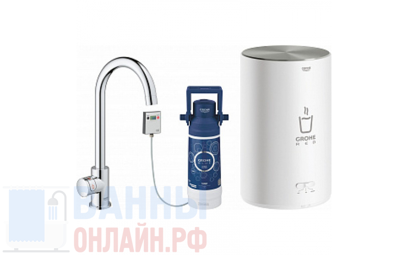 Смеситель Grohe Red II Mono 30085001 для кухонной мойки, с водонагревателем