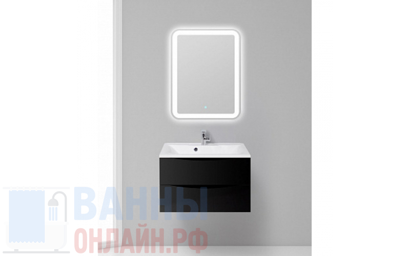 Мебель для ванной BelBagno Marino 75 nero lucido