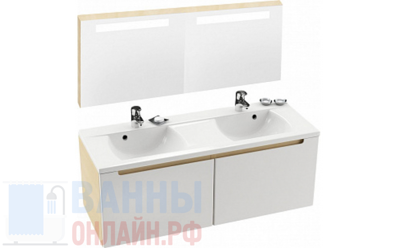 Мебель для ванной Ravak Classic 130 белая/береза