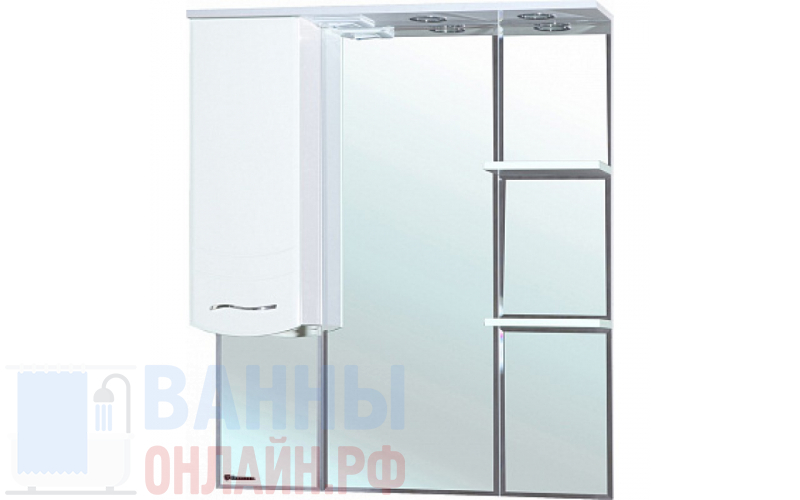 Зеркало-шкаф Bellezza Мари 85 L белый