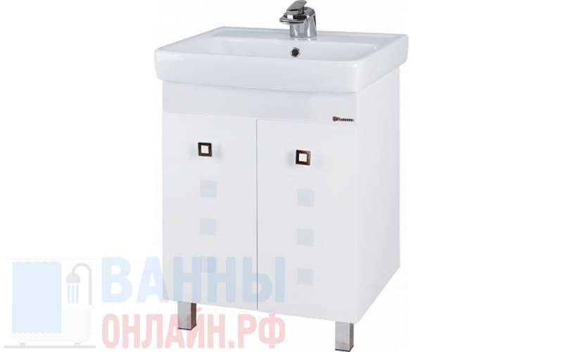 Тумба с раковиной Bellezza Натали 60 белая