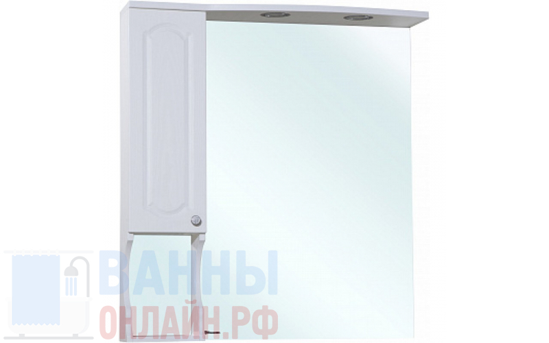 Зеркало-шкаф Bellezza Камелия 85 L белый