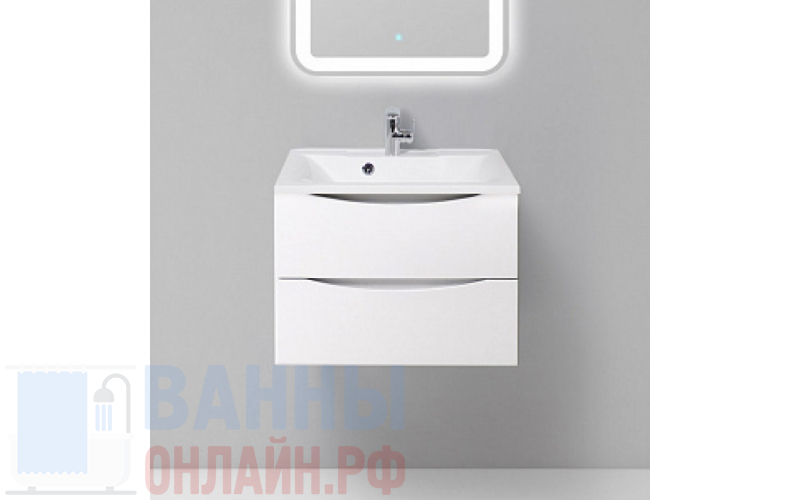 Тумба с раковиной BelBagno Marino 65 bianco lucido