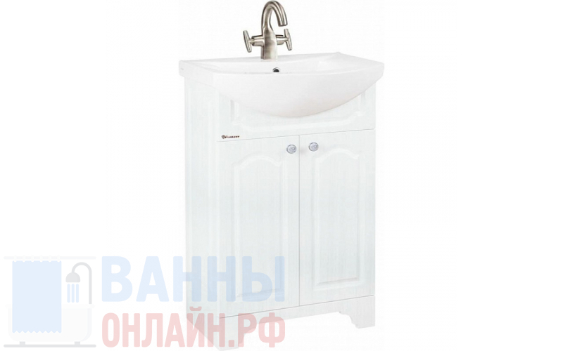 Тумба с раковиной Bellezza Камелия 55H белая