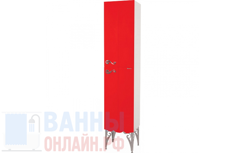 Шкаф-пенал Bellezza Эстель 40 R красный