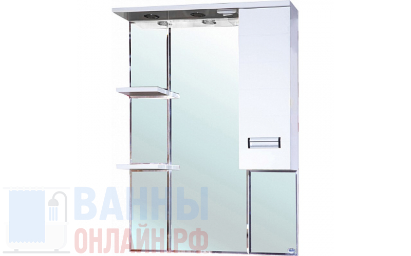 Зеркало-шкаф Bellezza Сиена 80 R белый