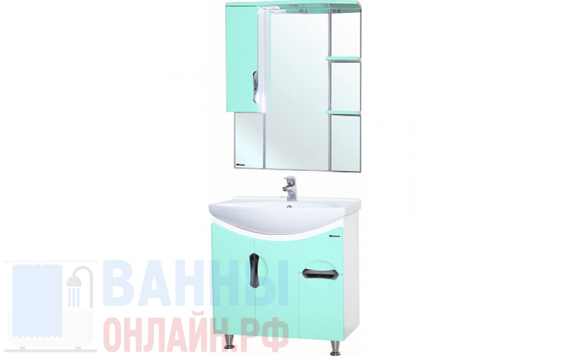 Мебель для ванной Bellezza Лагуна 75 салатовая