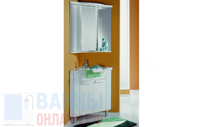 Мебель для ванной Акватон Альтаир 62 угловая белая