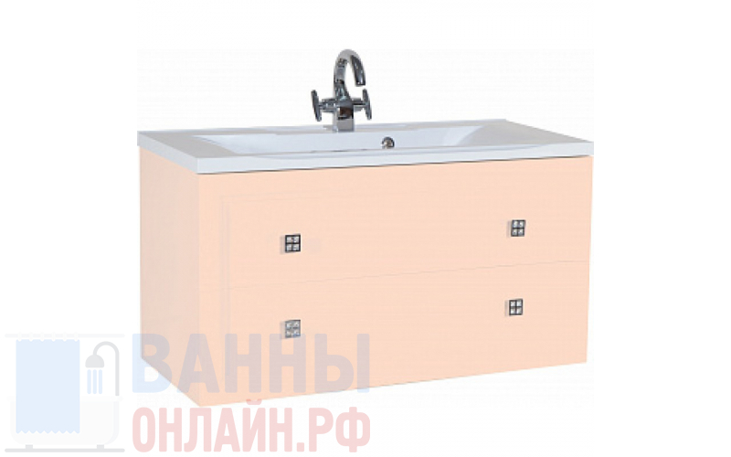 Тумба с раковиной Bellezza Милан 90 бежевая