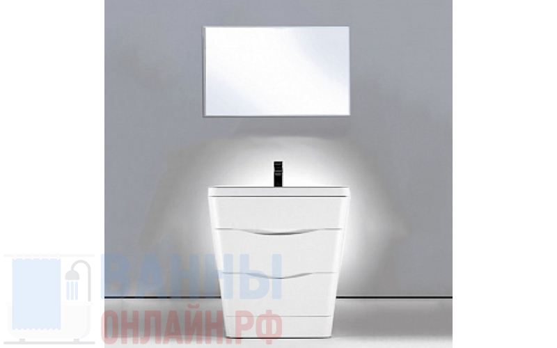 Мебель для ванной BelBagno Piramide 80 bianco lucido
