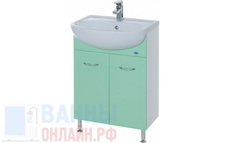Тумба с раковиной Bellezza Уют 45 салатовая