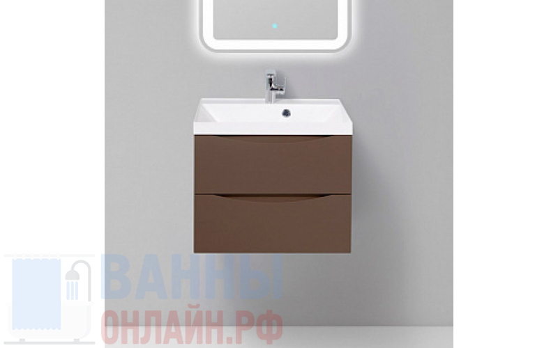 Тумба с раковиной BelBagno Marino 60 cioccolato opaco
