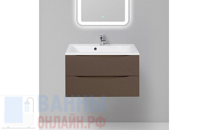 Тумба с раковиной BelBagno Marino 80 cioccolato opaco