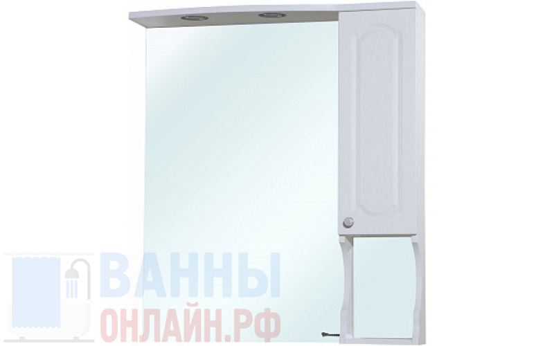 Зеркало-шкаф Bellezza Камелия 75 R белый