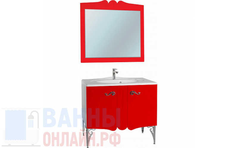 Мебель для ванной Bellezza Эстель 90 красная