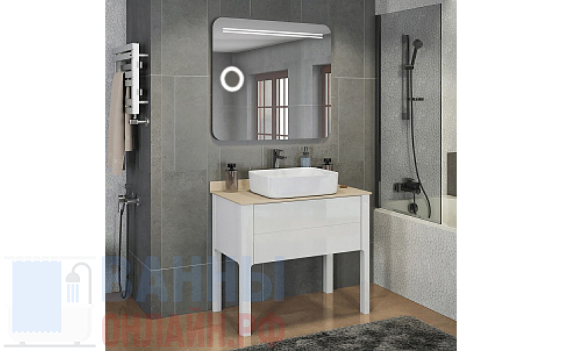 Мебель для ванной Comforty Лондон 90-1 белый глянец