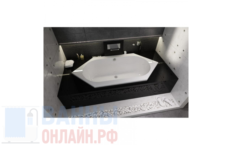 Акриловая ванна Riho Kansas 190x90 без ножек без гидромассажа BA9700500000000