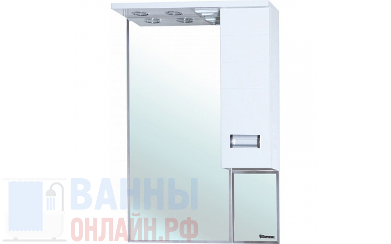 Зеркало-шкаф Bellezza Сиена 60 R белый