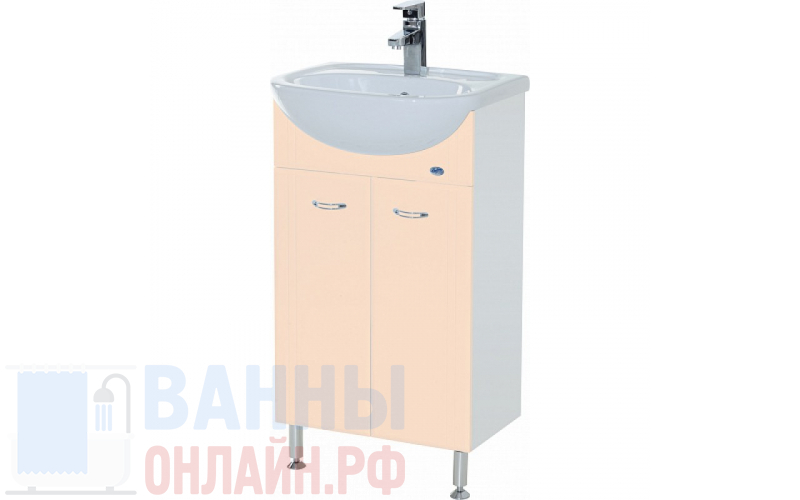 Тумба с раковиной Bellezza Уют 50 бежевая