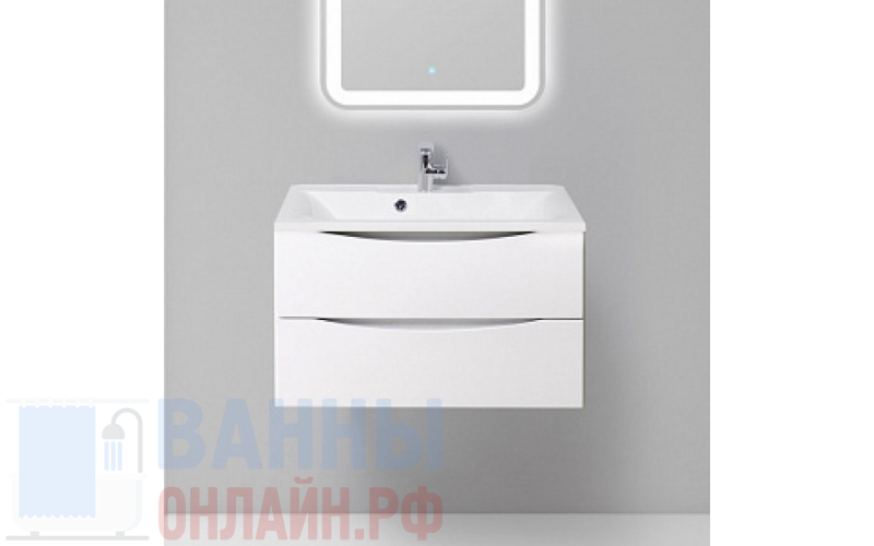 Тумба с раковиной BelBagno Marino 80 bianco lucido