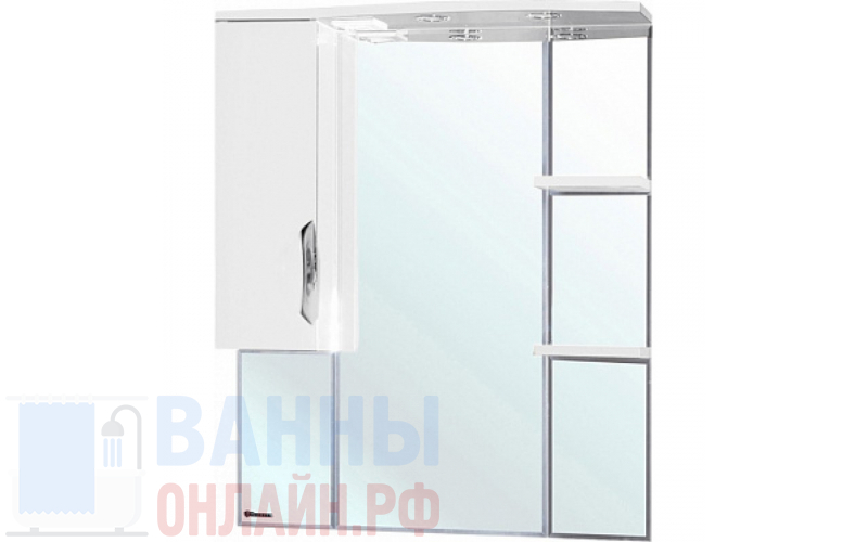 Зеркало-шкаф Bellezza Лагуна 85 L белый
