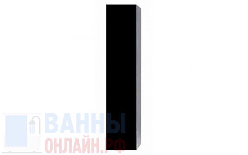 Шкаф-пенал Aqwella 5 stars Анкона П25/BLK черный