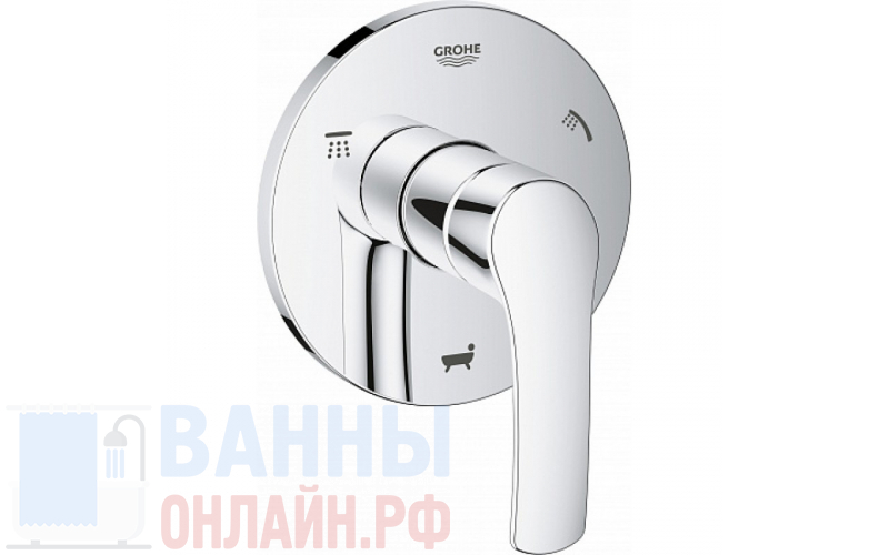 Переключатель потоков Grohe Eurosmart 19972002 на три потребителя