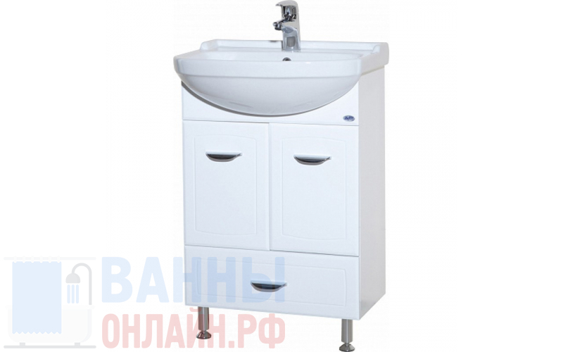 Тумба с раковиной Bellezza Классик 60 с нижним ящиком