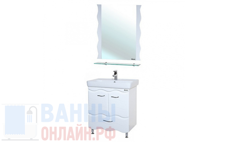 Мебель для ванной Bellezza Мари Волна 60 белая