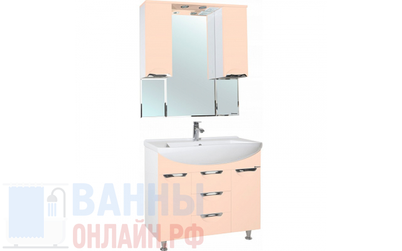 Мебель для ванной Bellezza Альфа 90 бежевая