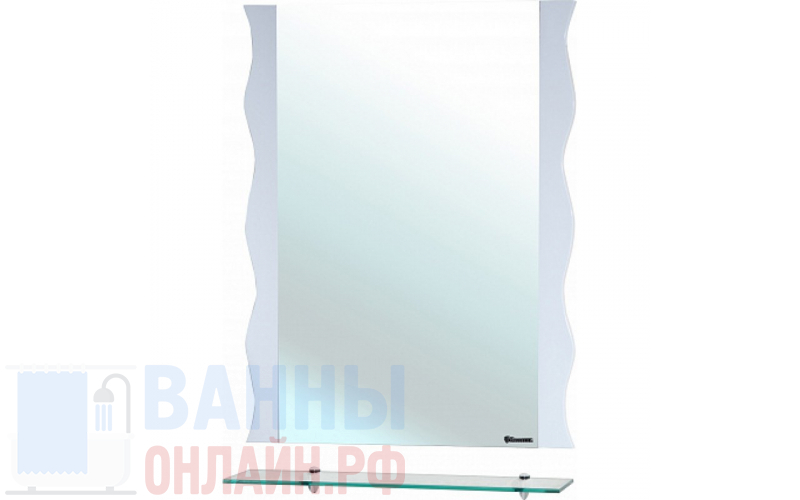 Зеркало Bellezza Мари Волна 70 белое