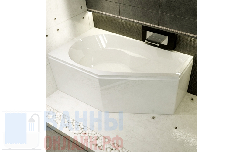 Акриловая ванна Riho Yukon 160x90 R без гидромассажа BA3400500000000