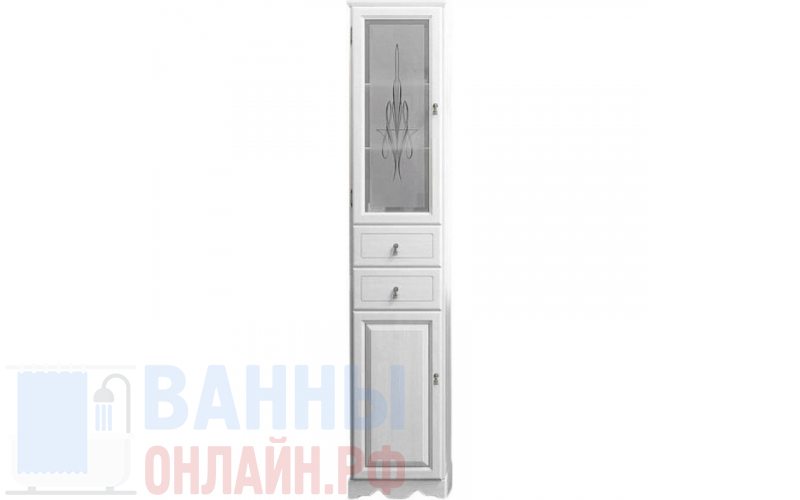 Шкаф-пенал Opadiris Тибет 40 L белый матовый