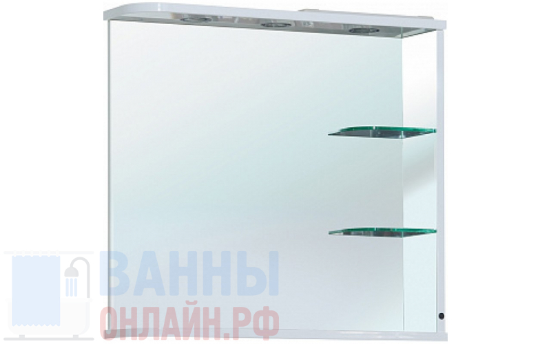 Зеркало Bellezza Рио 70 R белое