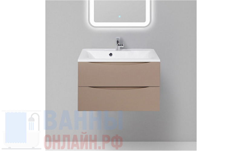 Тумба с раковиной BelBagno Marino 75 capucino lucido