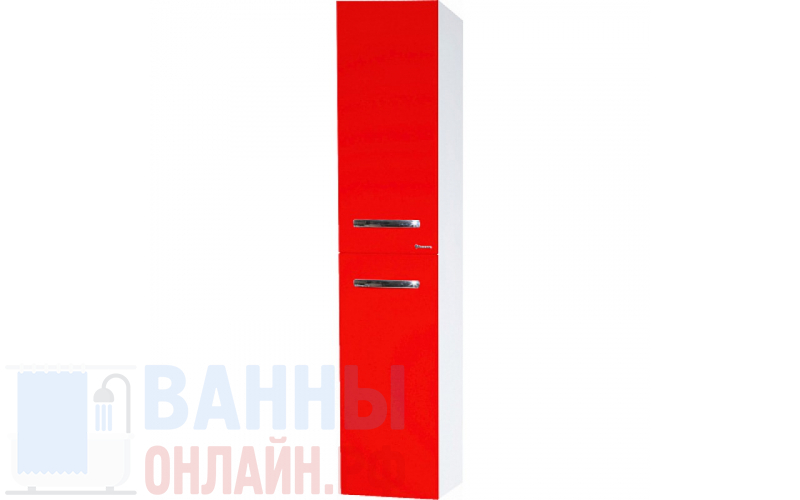 Шкаф-пенал Bellezza Рокко 35 L подвесной красный